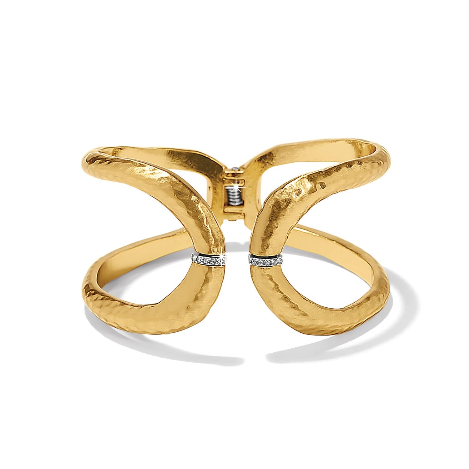 Meridian Geo Open Hinged Bangle gold 2