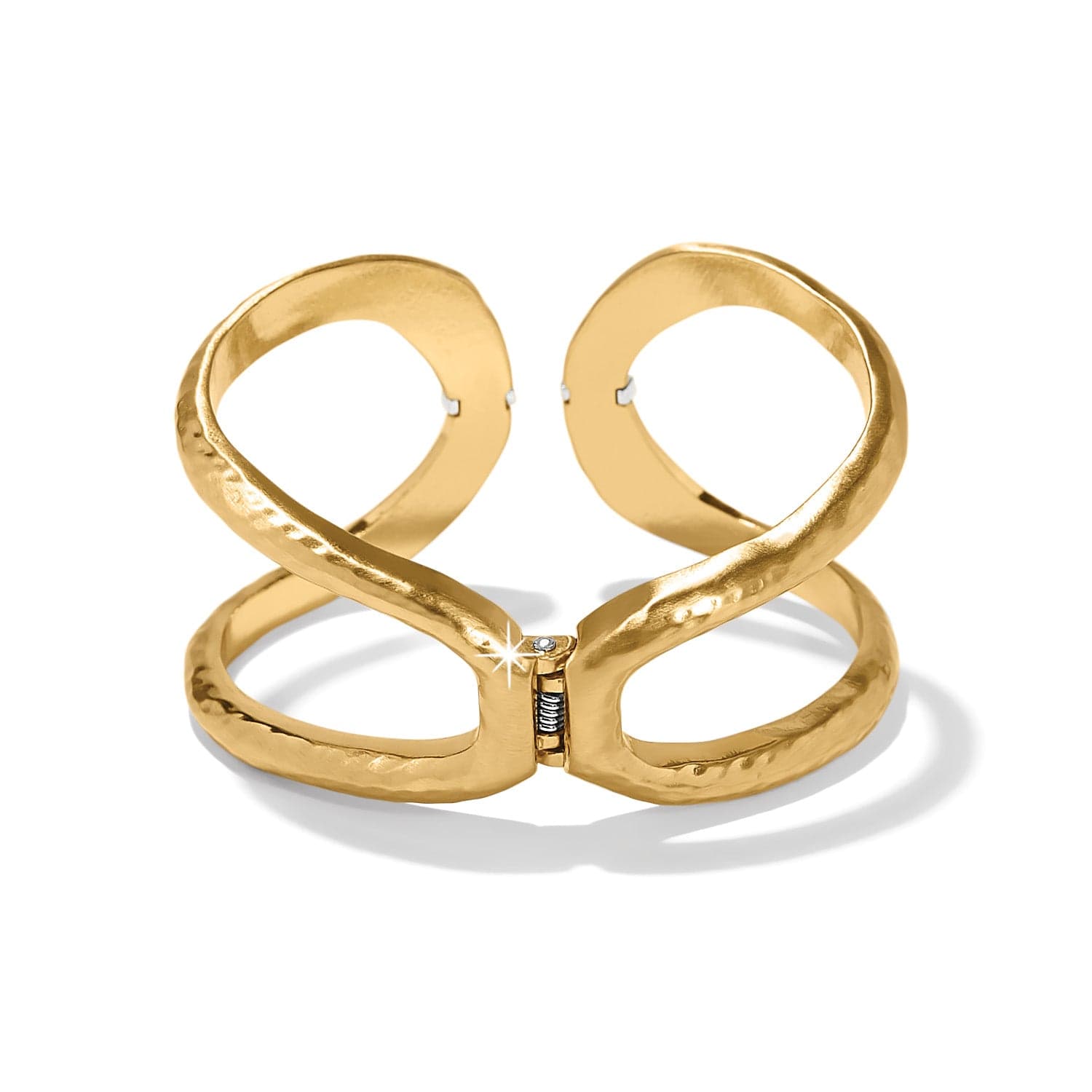 Meridian Geo Open Hinged Bangle gold 3