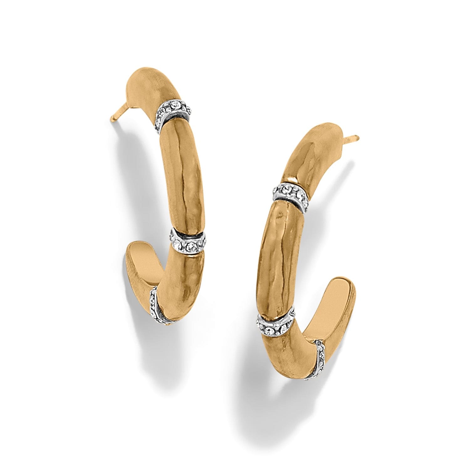 Meridian Small Hoop Earrings, Gold