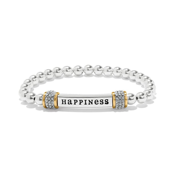 Meridian Faithful Two Tone Stretch Bracelet