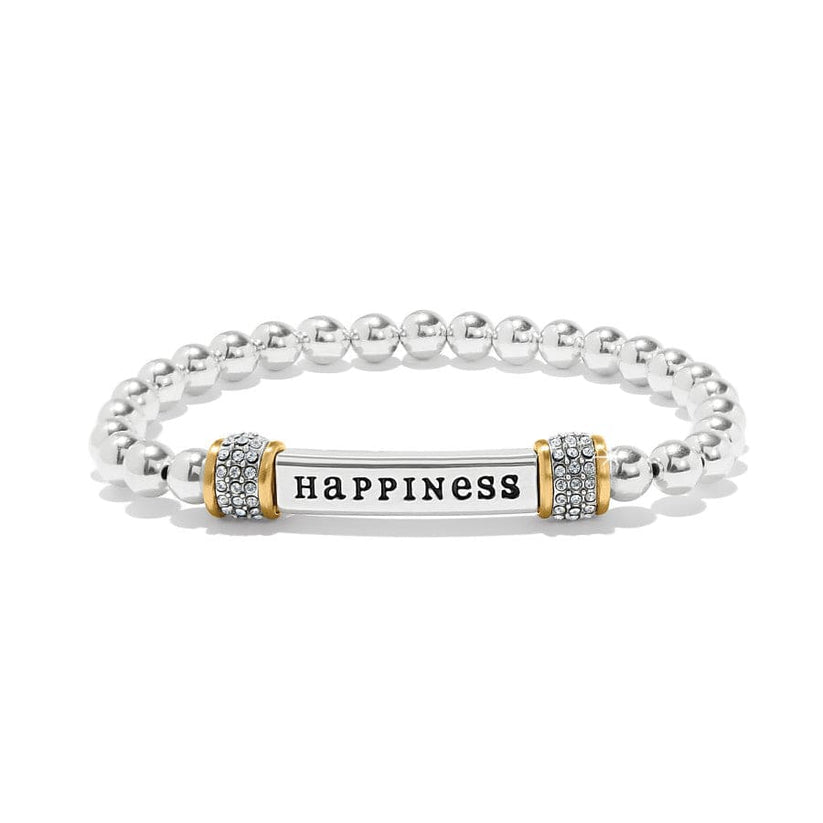 Meridian Grateful Two Tone Stretch Bracelet