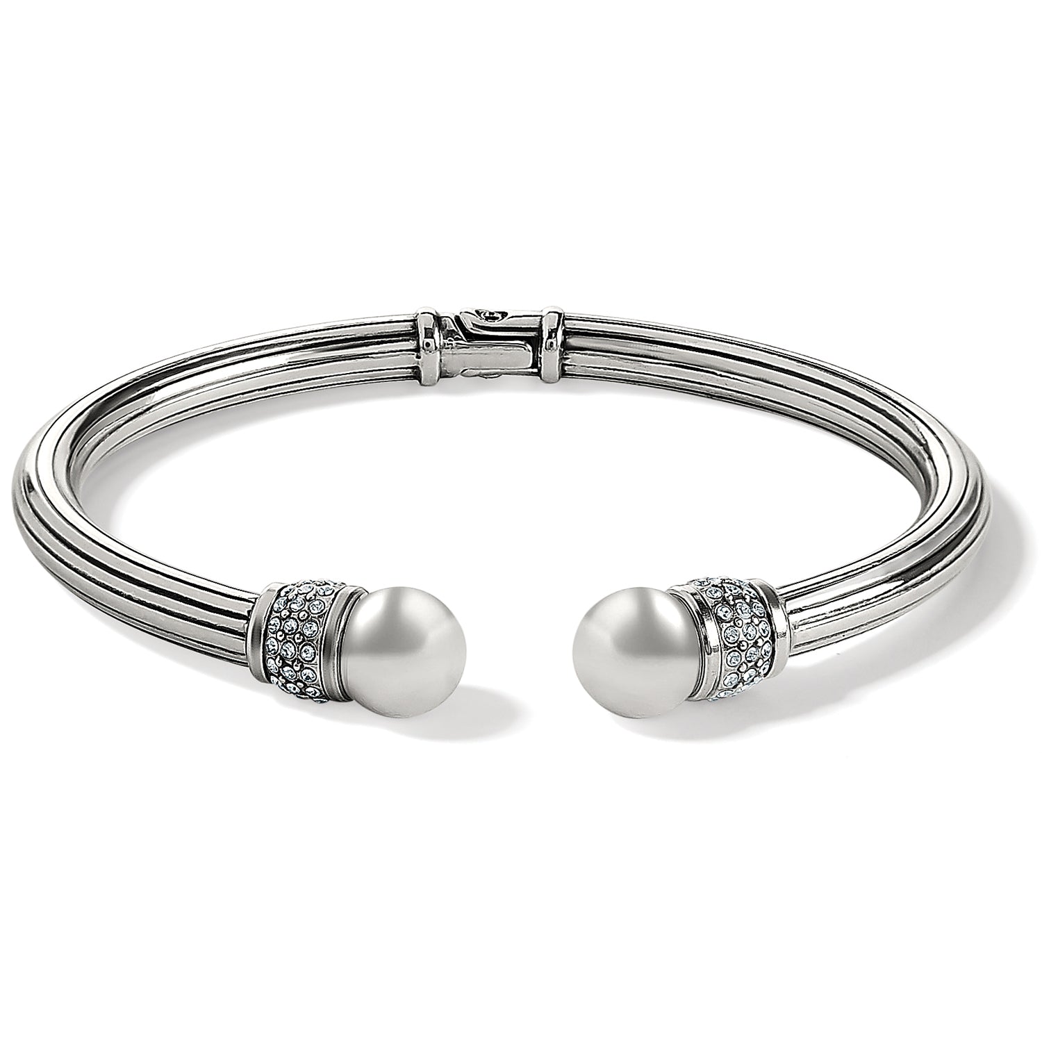 Meridian Open Hinged Bangle silver 11