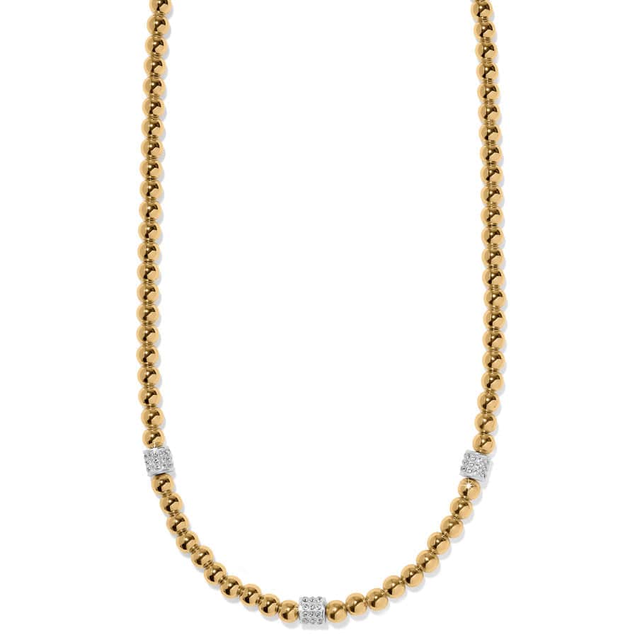 Meridian Petite Beads Station Necklace gold 1