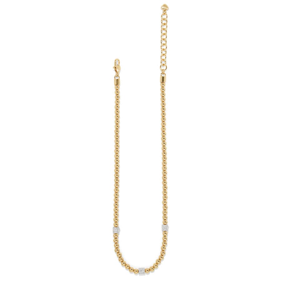 Meridian Petite Beads Station Necklace gold 2