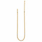 Brighton gold-plated beaded necklace with crystal pavé accent stations and lobster clasp on a white background