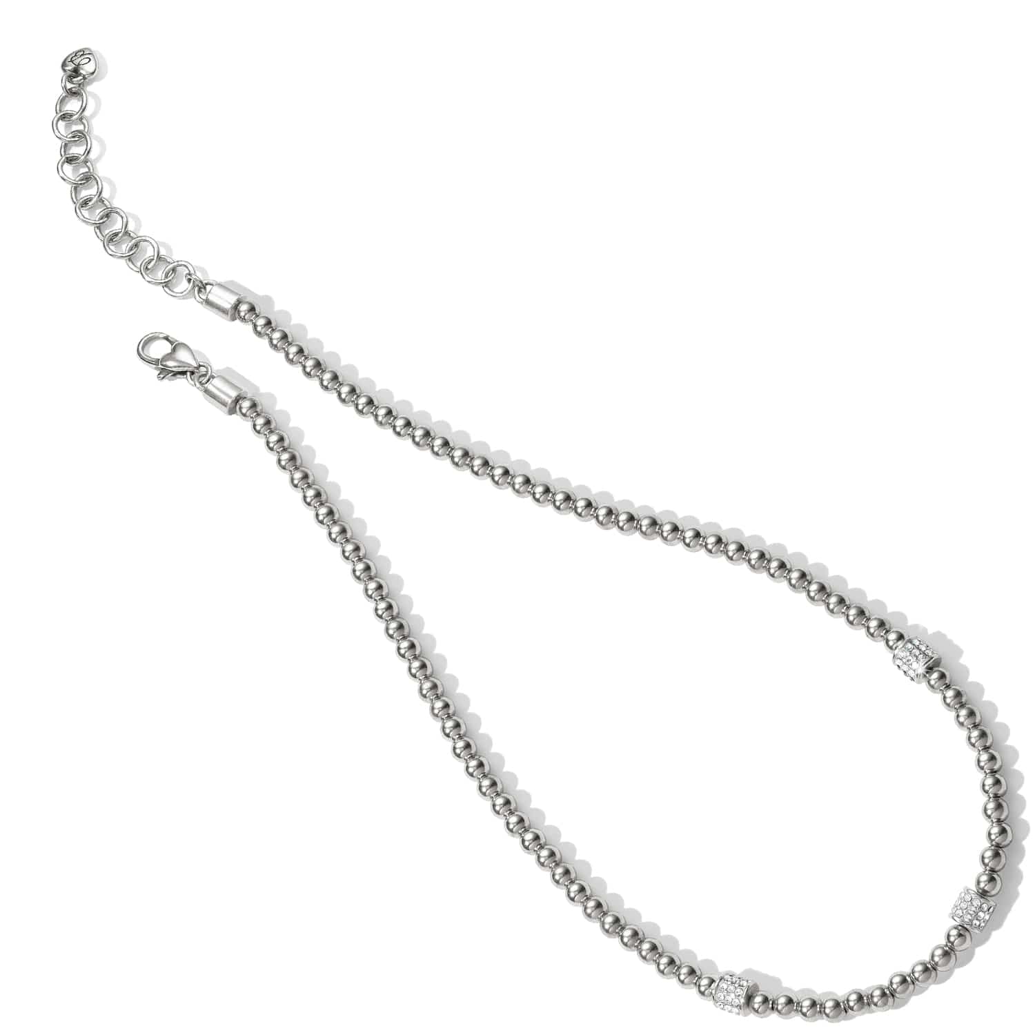 Meridian Petite Beads Station Necklace silver 2