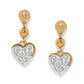 Meridian Petite Heart Wave Post Earrings