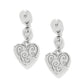 Meridian Petite Heart Wave Post Earrings