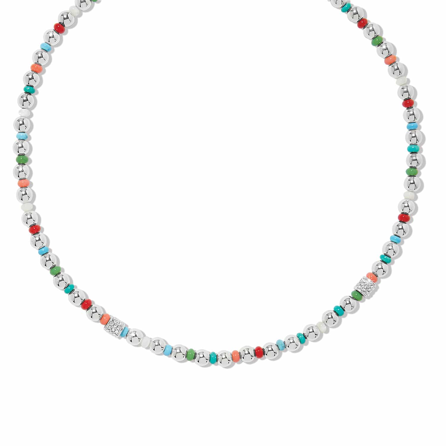 Meridian Petite Multi Necklace silver-multi 1