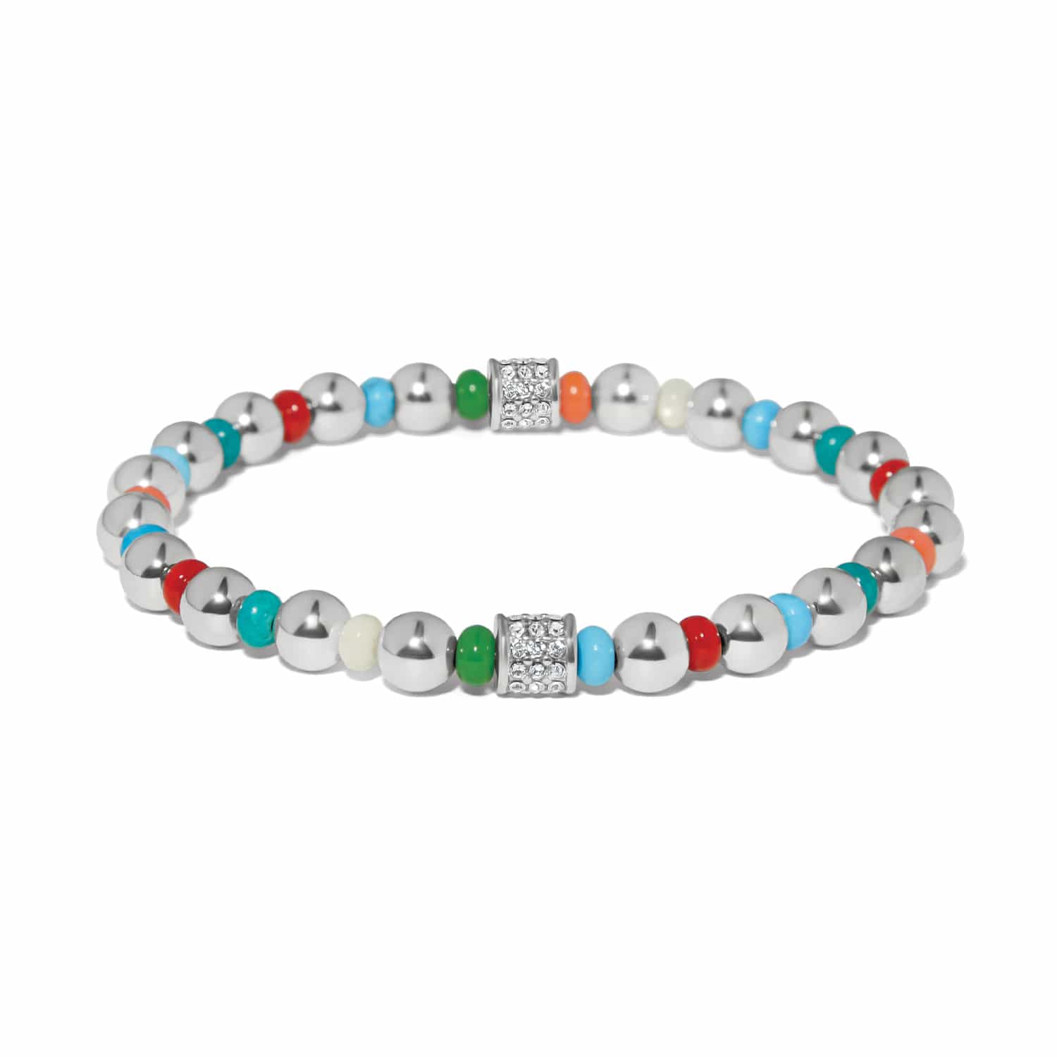 Meridian Petite Multi Stretch Bracelet silver-multi 2