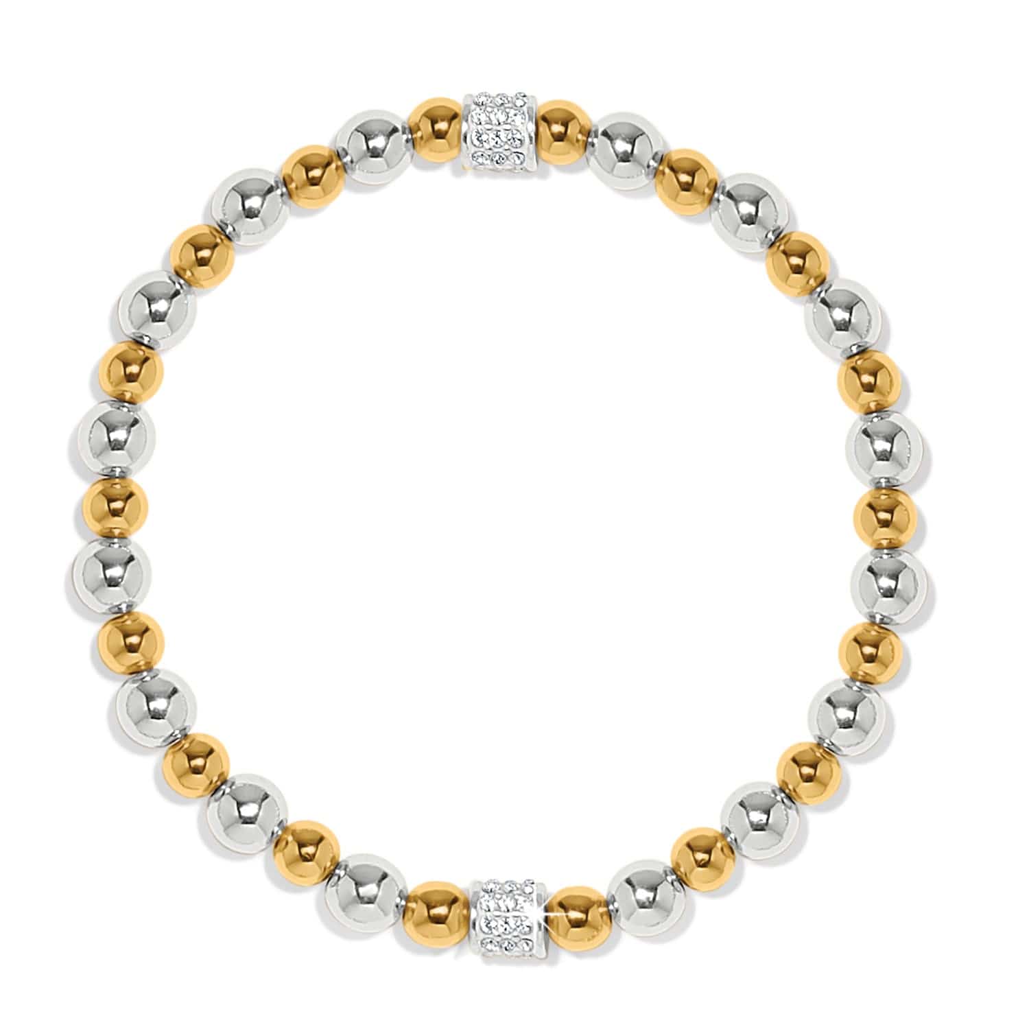 Meridian Petite Stretch Bracelet silver-gold 1
