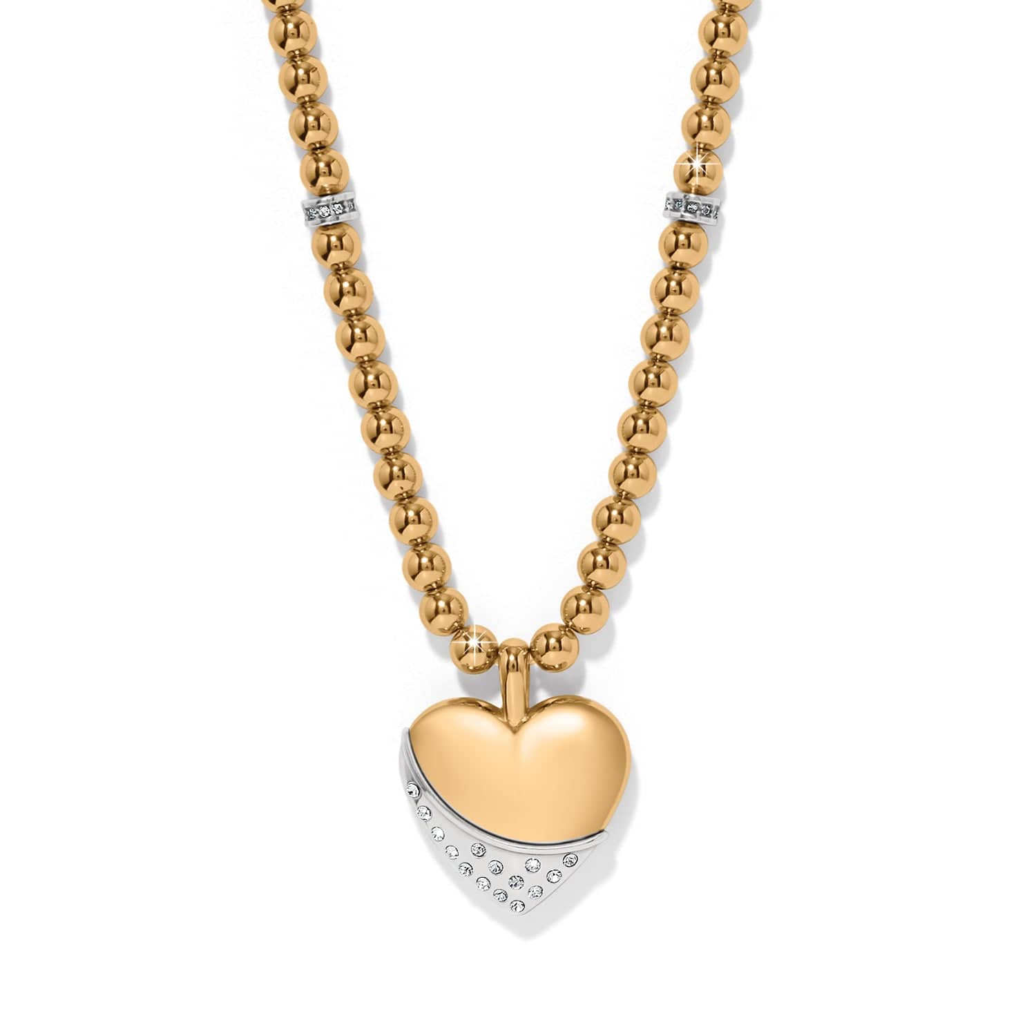 Meridian Petite Wave Heart Necklace gold 3