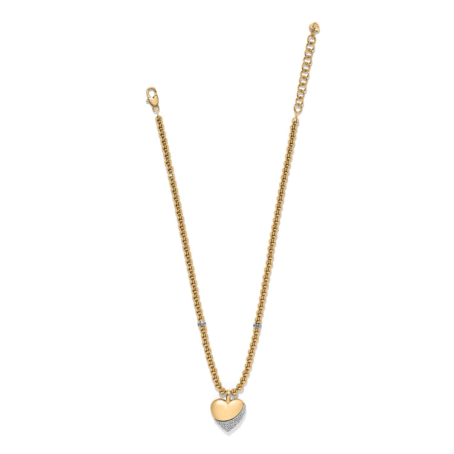 Meridian Petite Wave Heart Necklace - Brighton