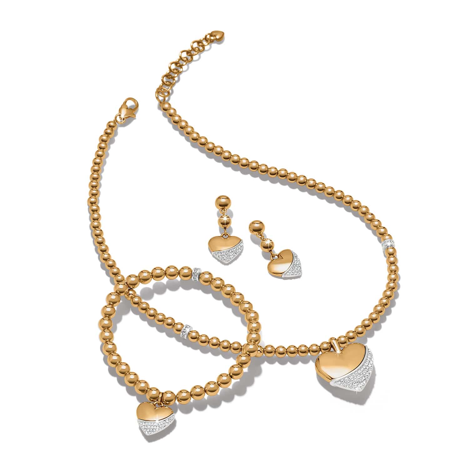 Meridian Petite Wave Heart Necklace - Brighton