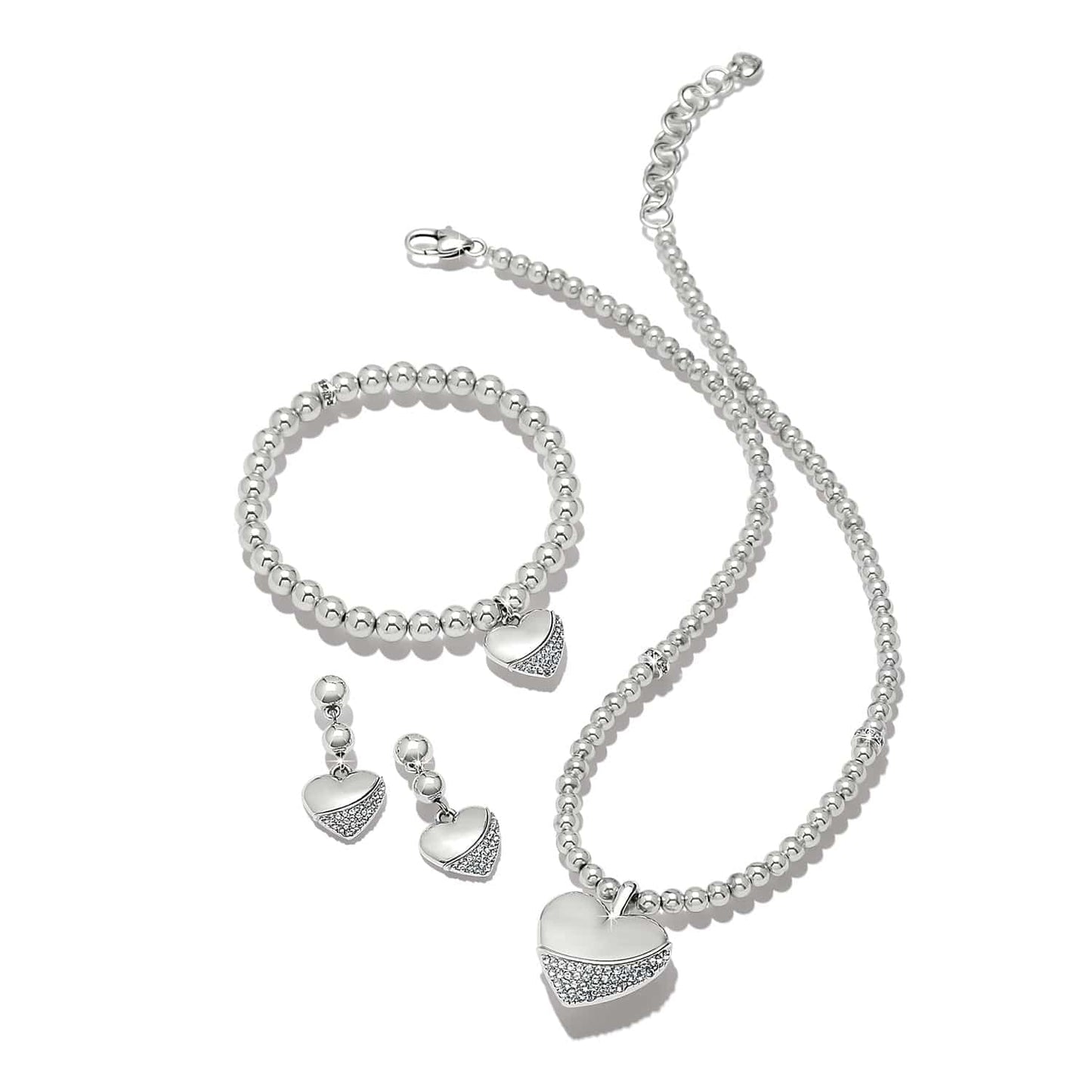 Meridian Petite Wave Heart Necklace