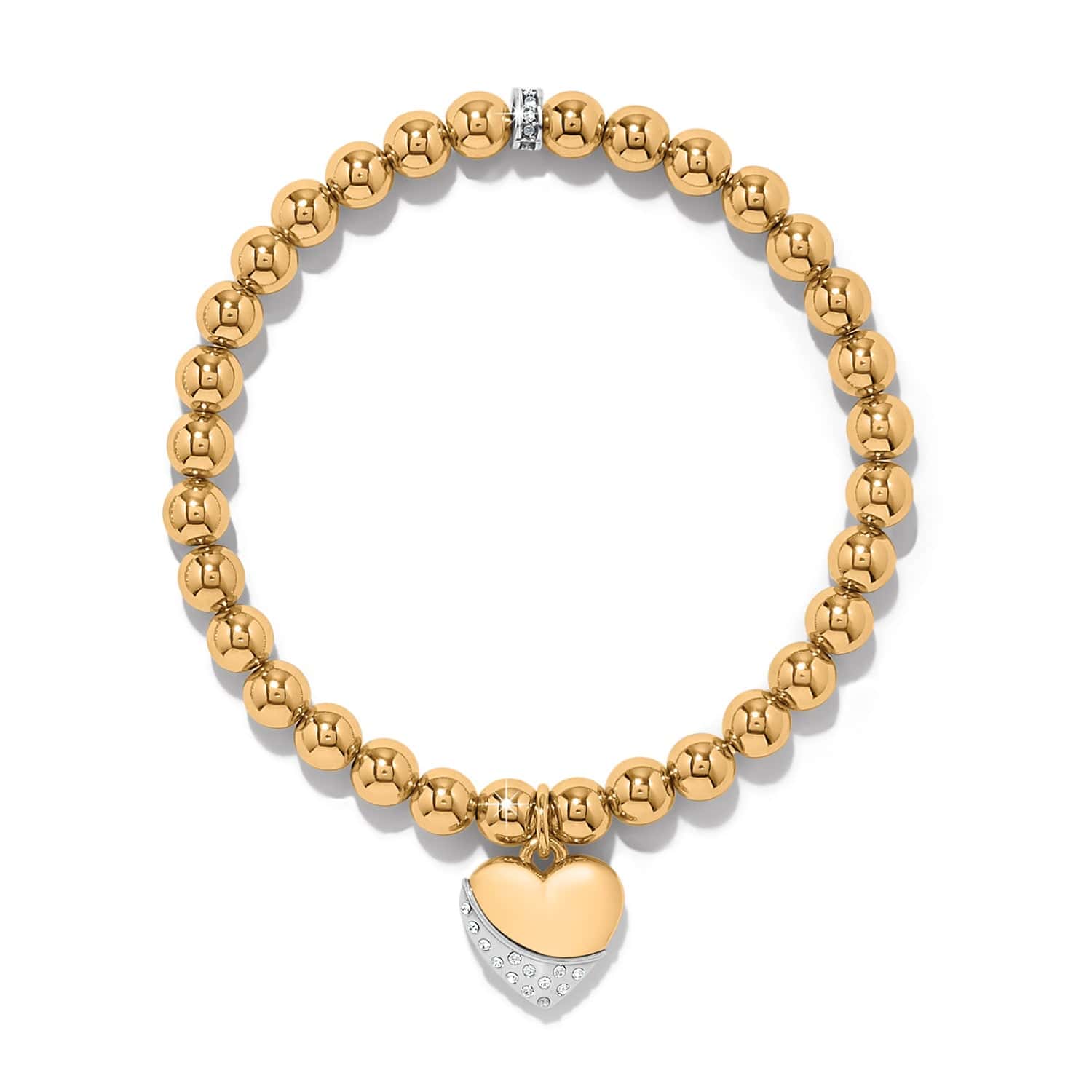 Meridian Petite Wave Heart Stretch Bracelet - Brighton