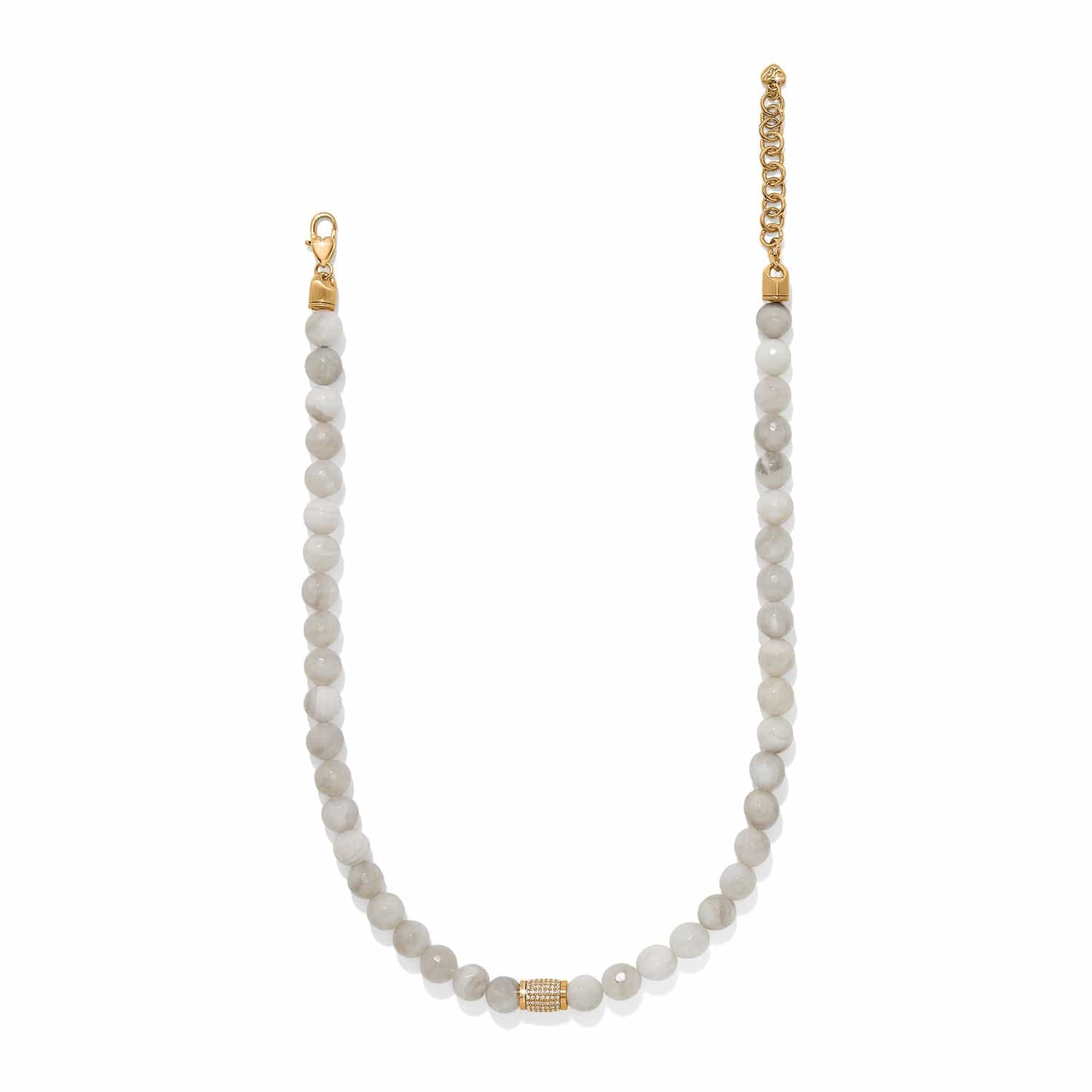 Meridian Solis Bead Necklace cream 4