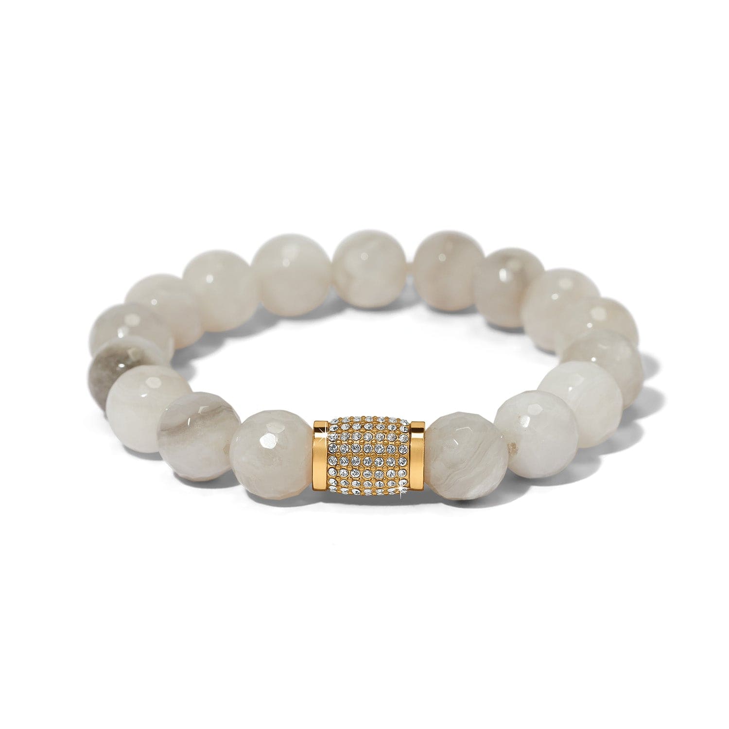 Meridian Solis Bead Stretch Bracelet cream 2