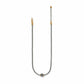 Brighton two-tone necklace with silver box chain, gold clasp, and central crystal bead station on a white background