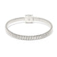 Brighton bracelet with ribbed flexible band and silver-plated magnetic clasp featuring crystal accents on a white background