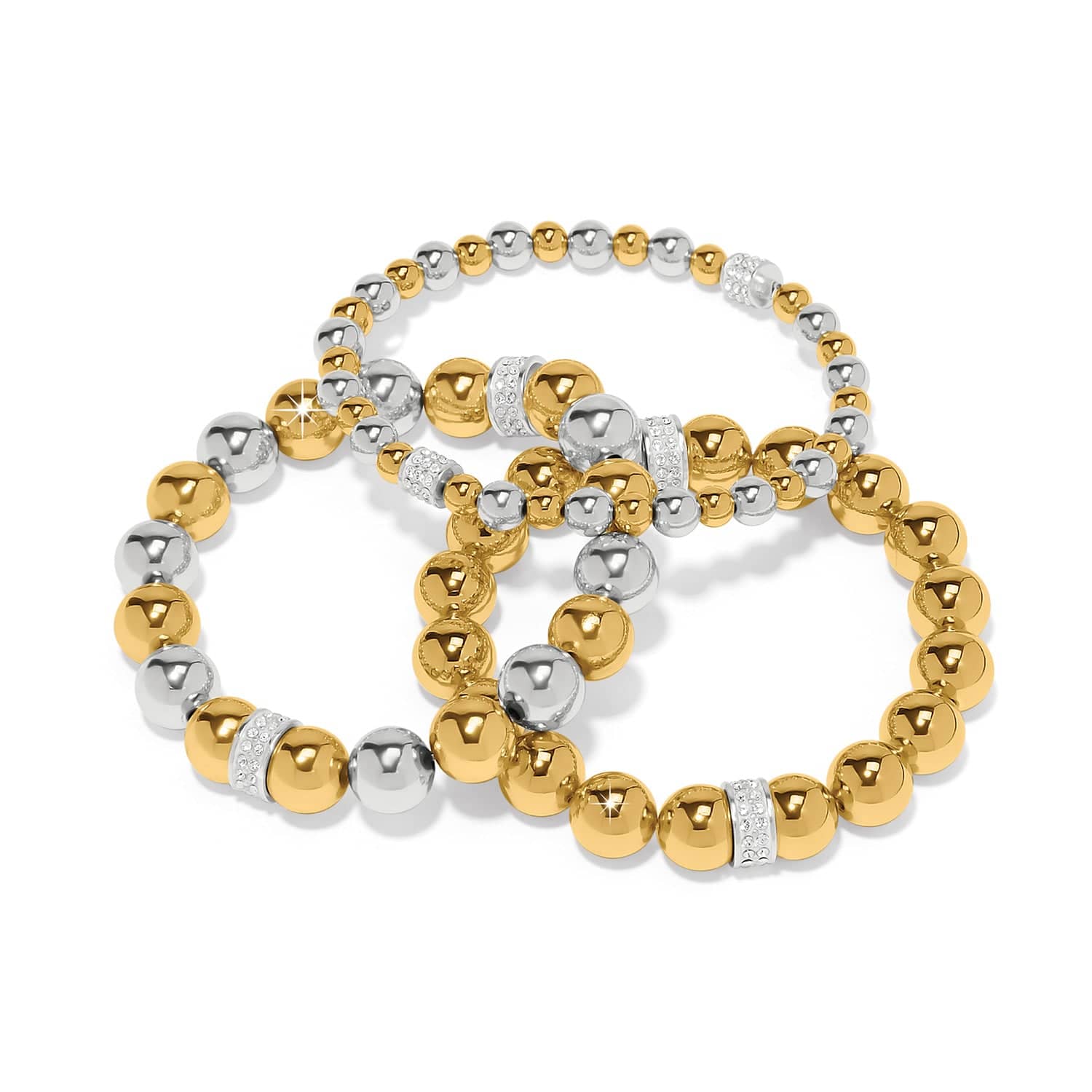 Meridian Stretch Bracelet silver-gold 17