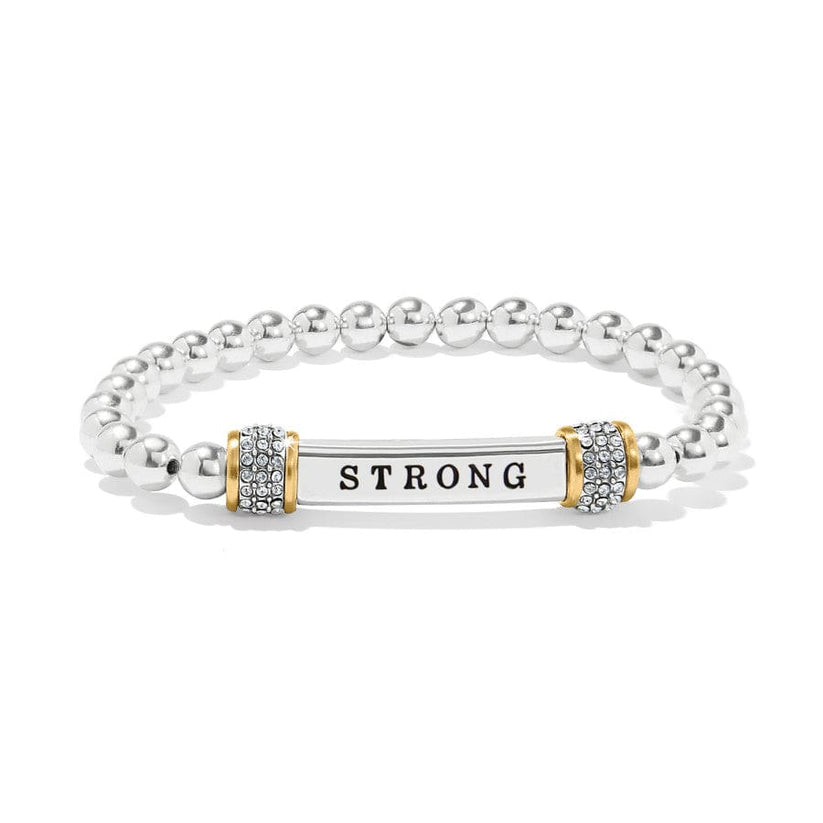 Meridian Courageous Two Tone Stretch Bracelet