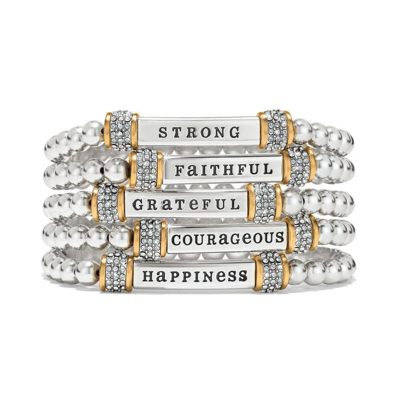 Meridian Believe Two Tone Stretch Bracelet main image 0