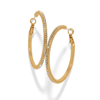 Meridian Thin Large Hoop Earrings