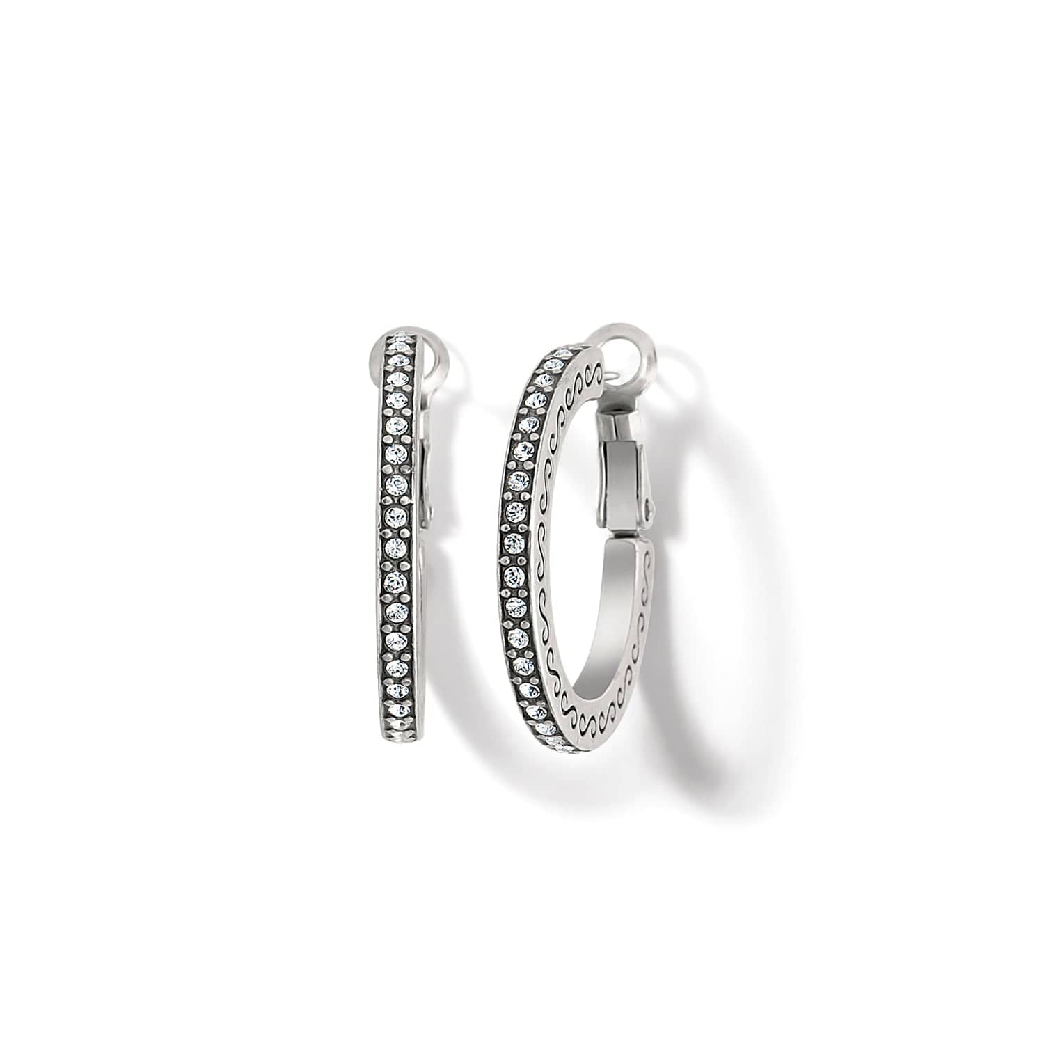 Meridian Thin Small Hoop Earrings silver 3