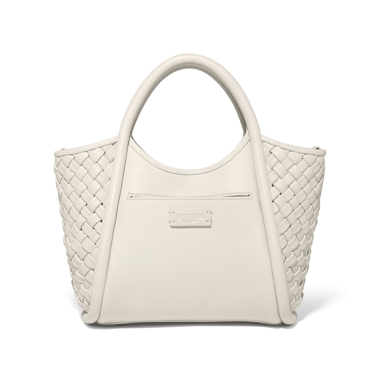 Metisia Medium Satchel shoe-white 3