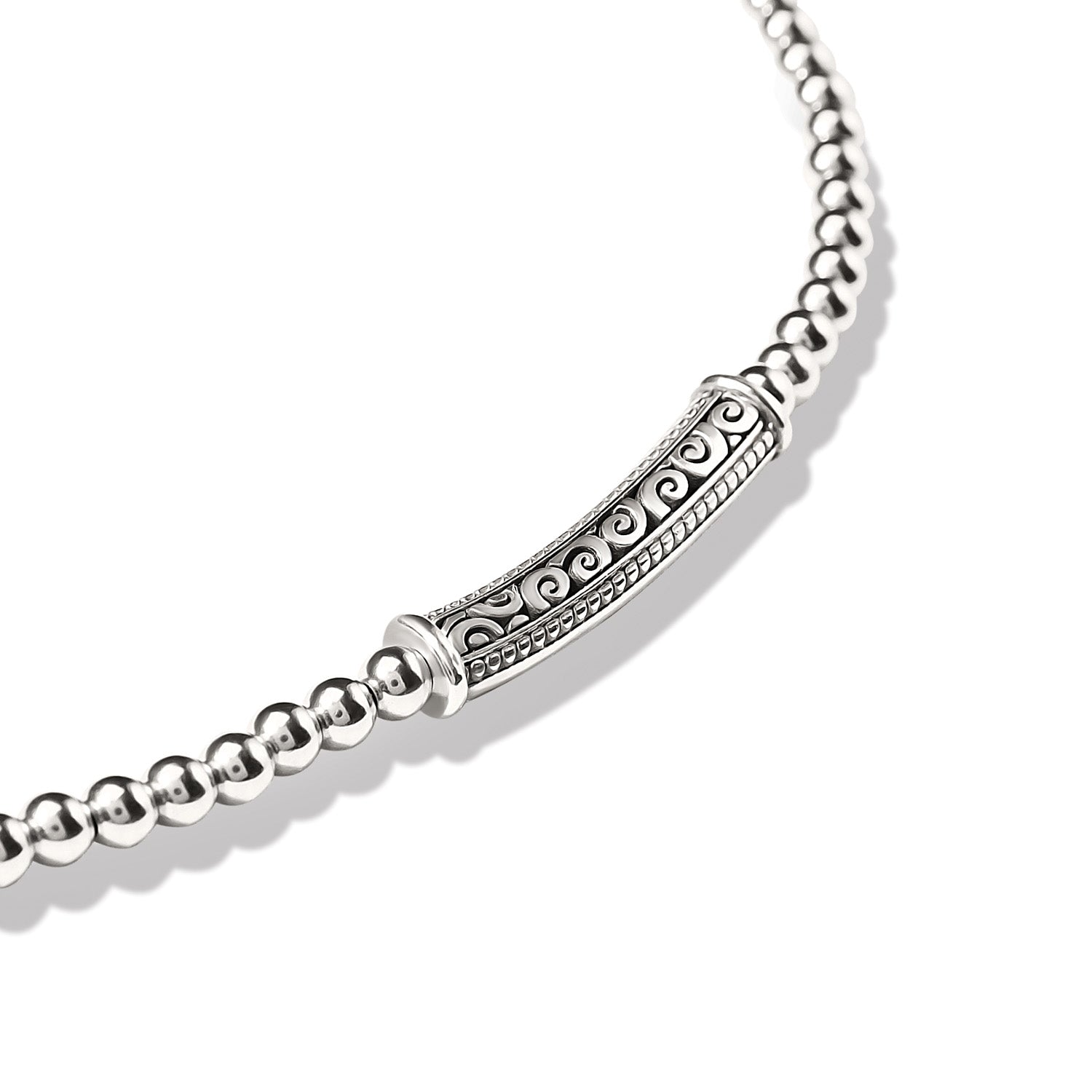 Mingle Adore Bar Collar Necklace silver 2