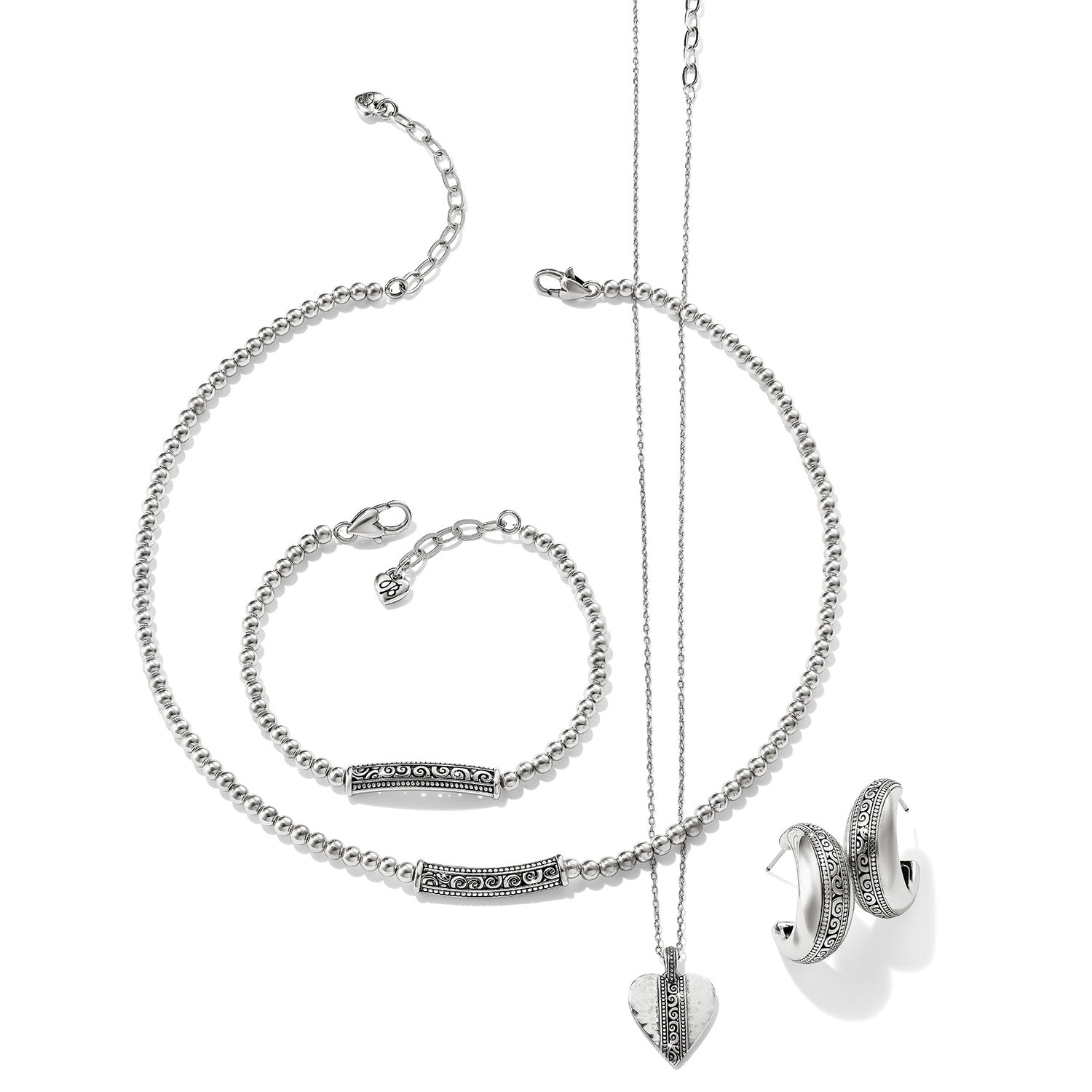 Mingle Adore Bar Collar Necklace silver 3