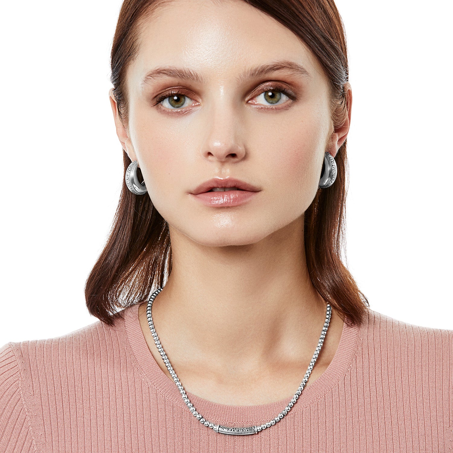 Mingle Adore Bar Collar Necklace silver 4