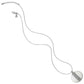 Brighton pendant necklace with silver-plated hammered disc, scroll detail, and adjustable chain on a white background