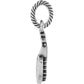 Brighton charm shown from the side with rope-textured ring bail and two-tone medallion on a white background