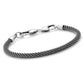 Brighton silver-plated mesh chain bracelet with lobster clasp closure and polished end caps on a white background