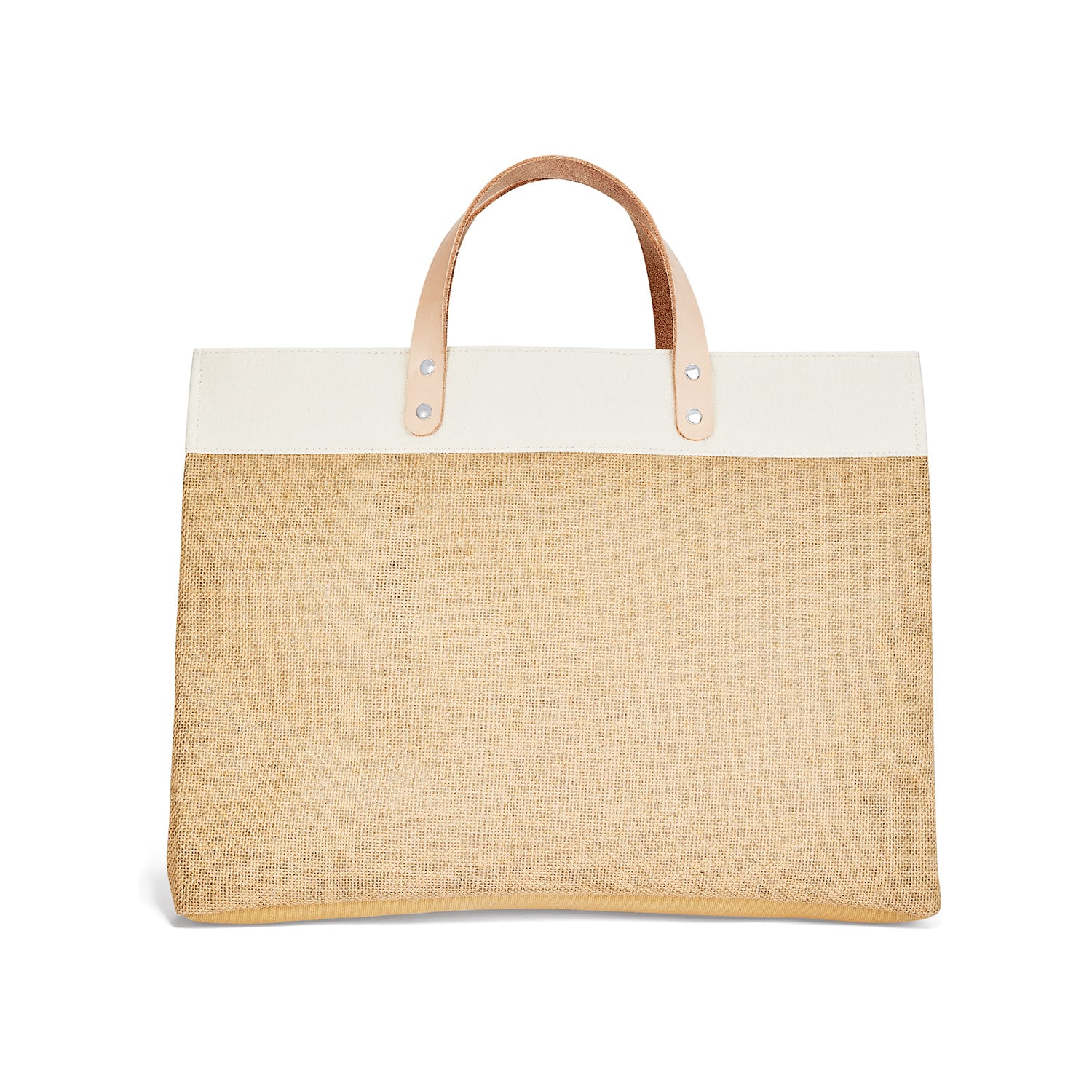 Mon Cheri East West Burlap Tote - Brighton