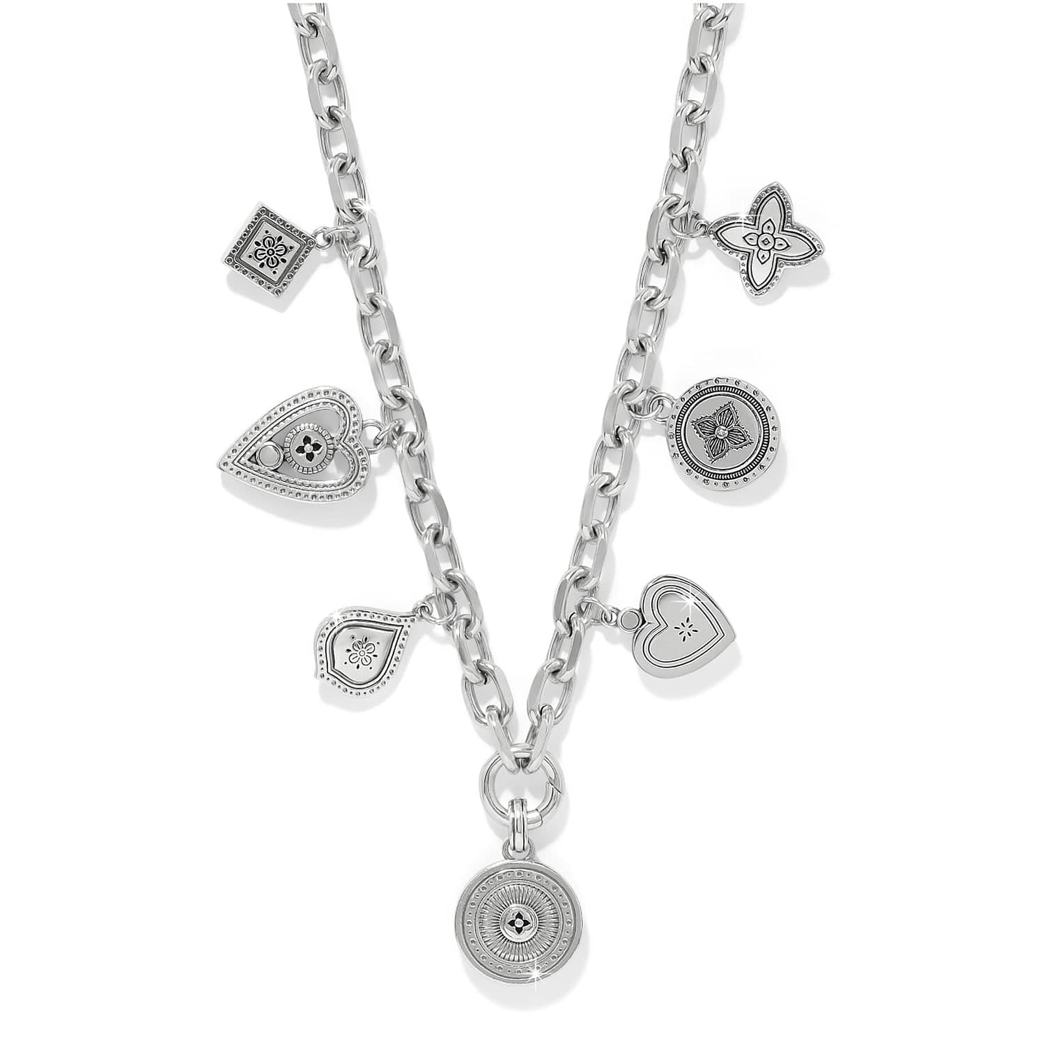Mosaic Cerrillos Charm Necklace silver 2