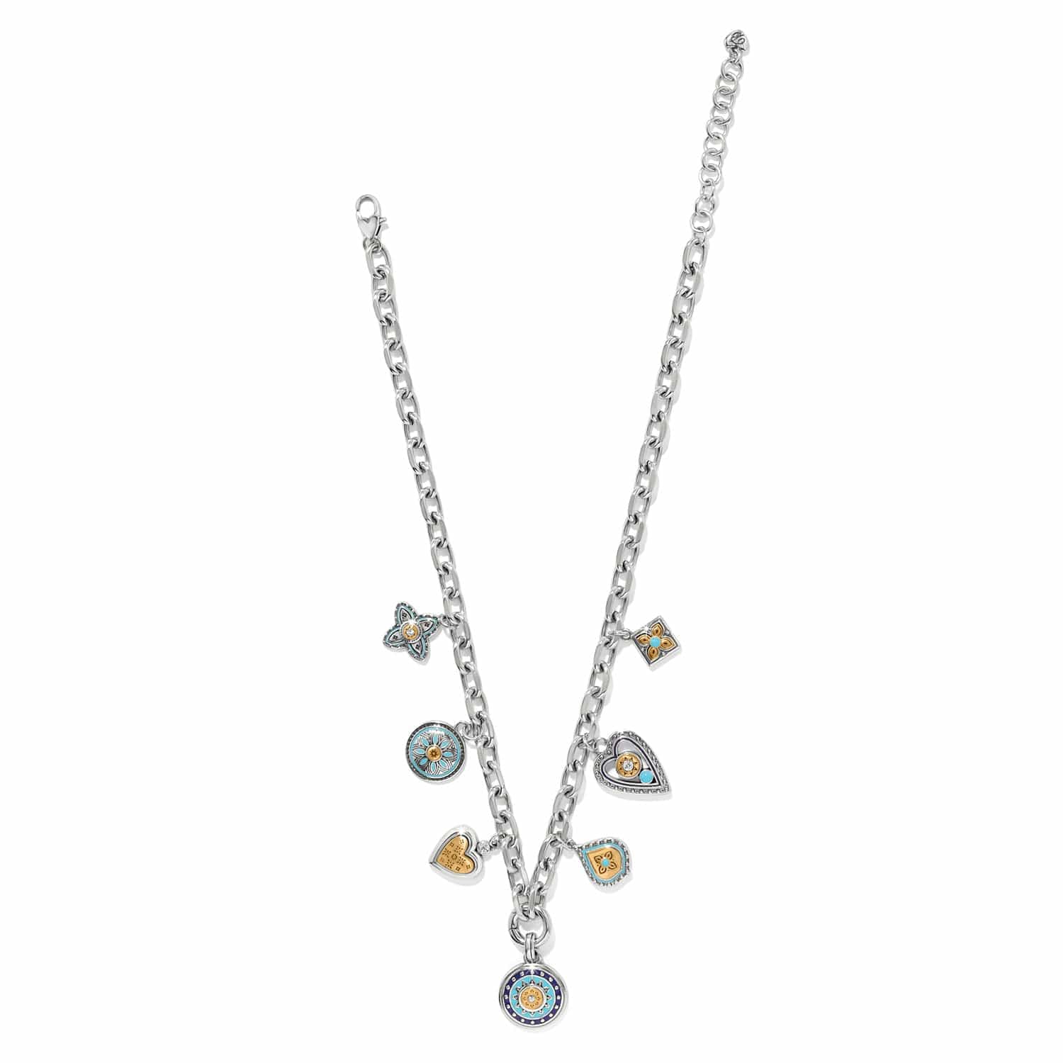 Mosaic Cerrillos Charm Necklace silver 3