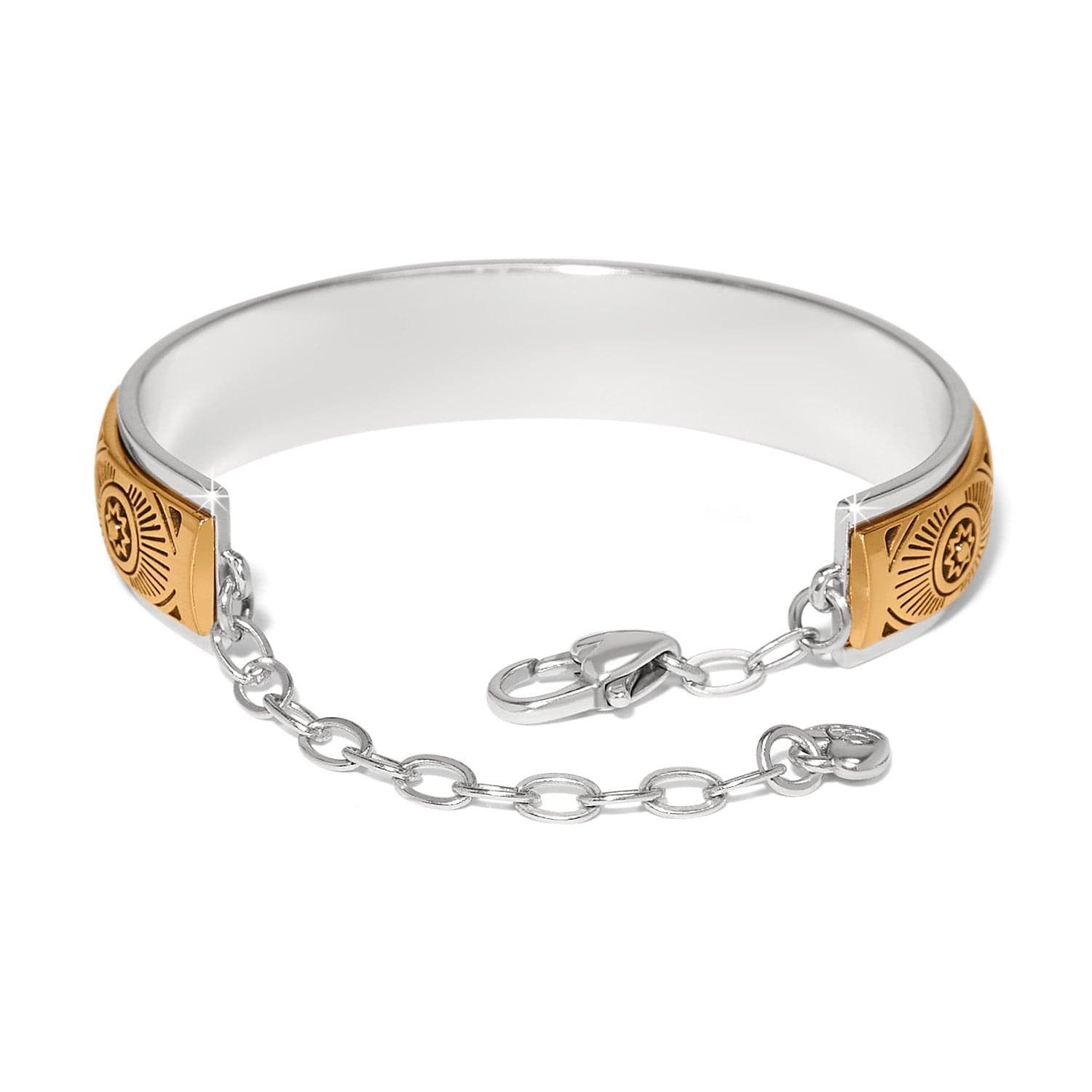 Mosaic Cerrillos Cuff Bracelet silver-gold 2