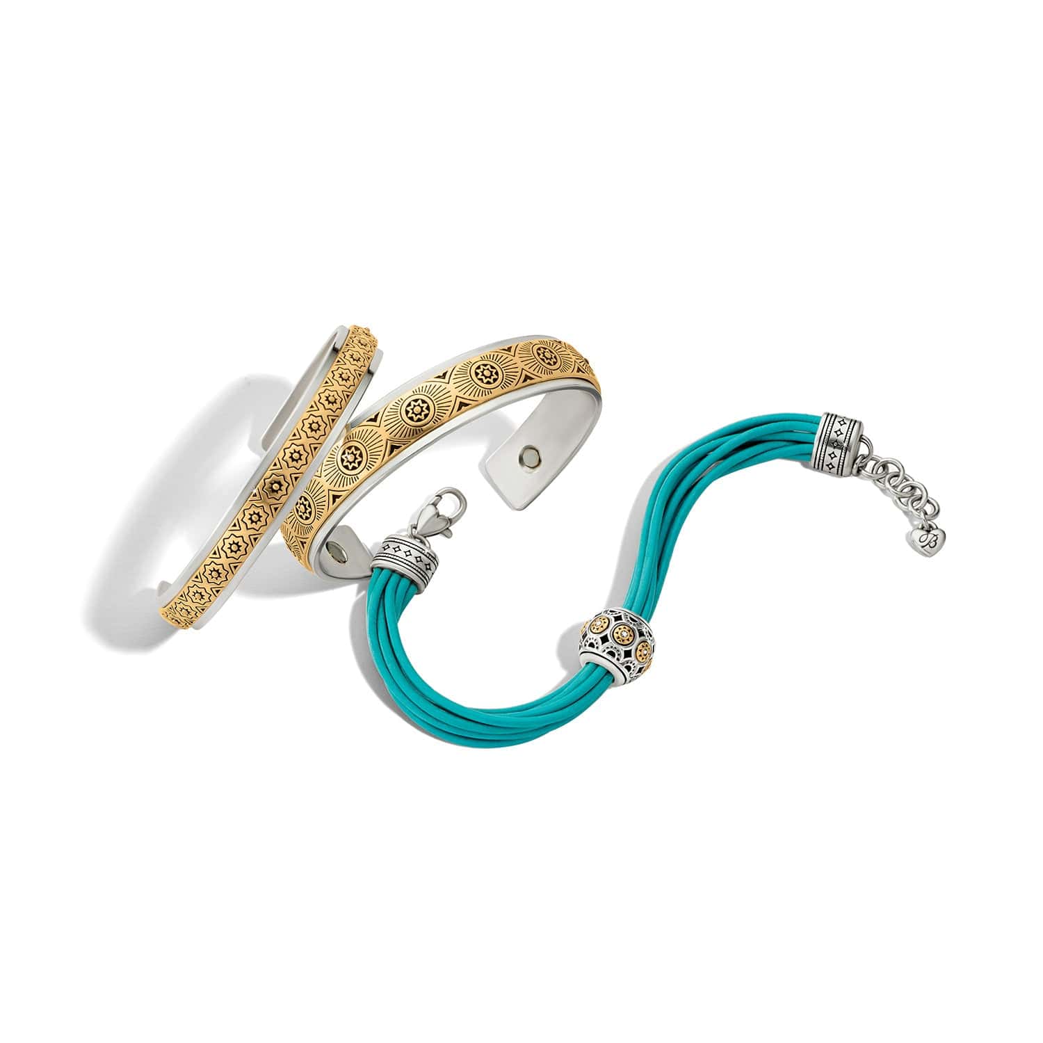 Mosaic Cerrillos Leather Bracelet turquoise 3