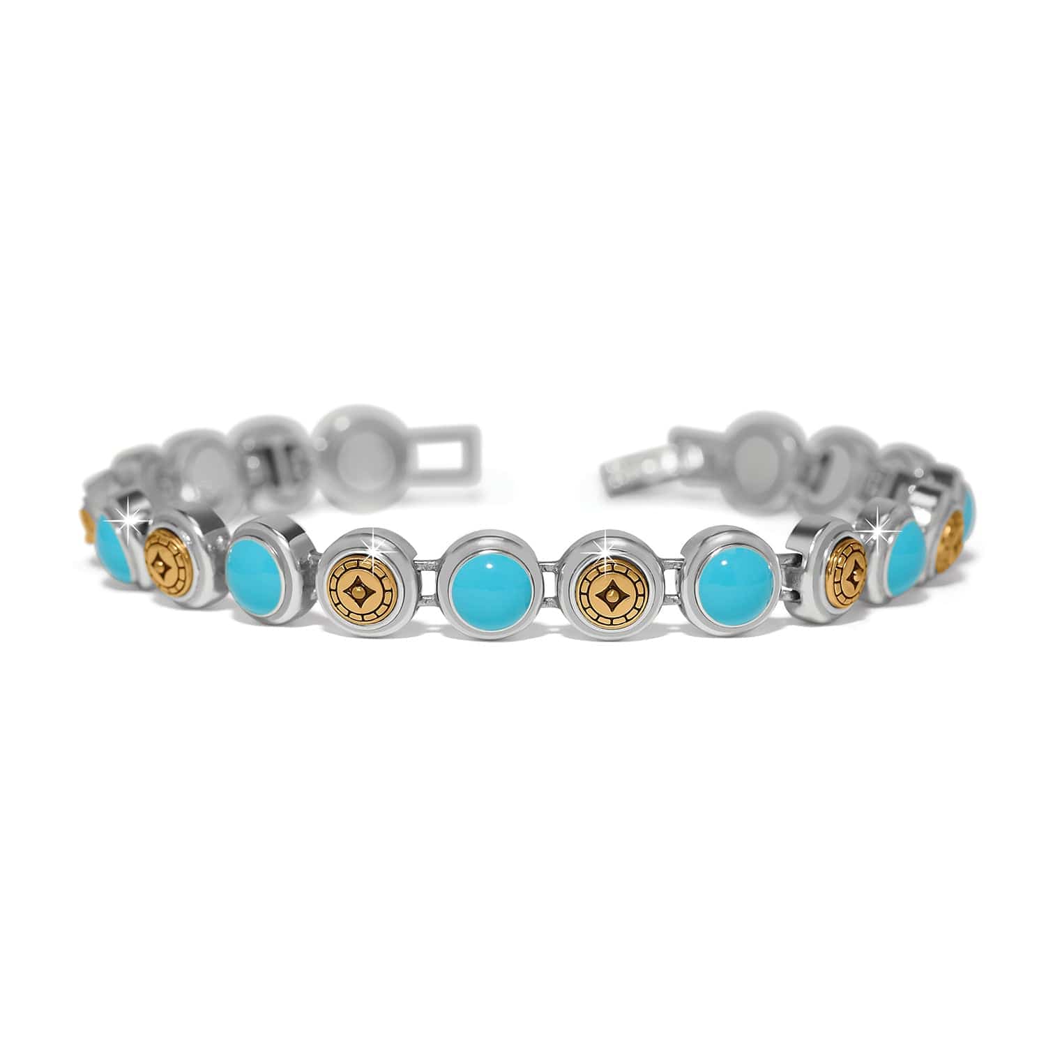 Mosaic Cerrillos Link Bracelet silver 1