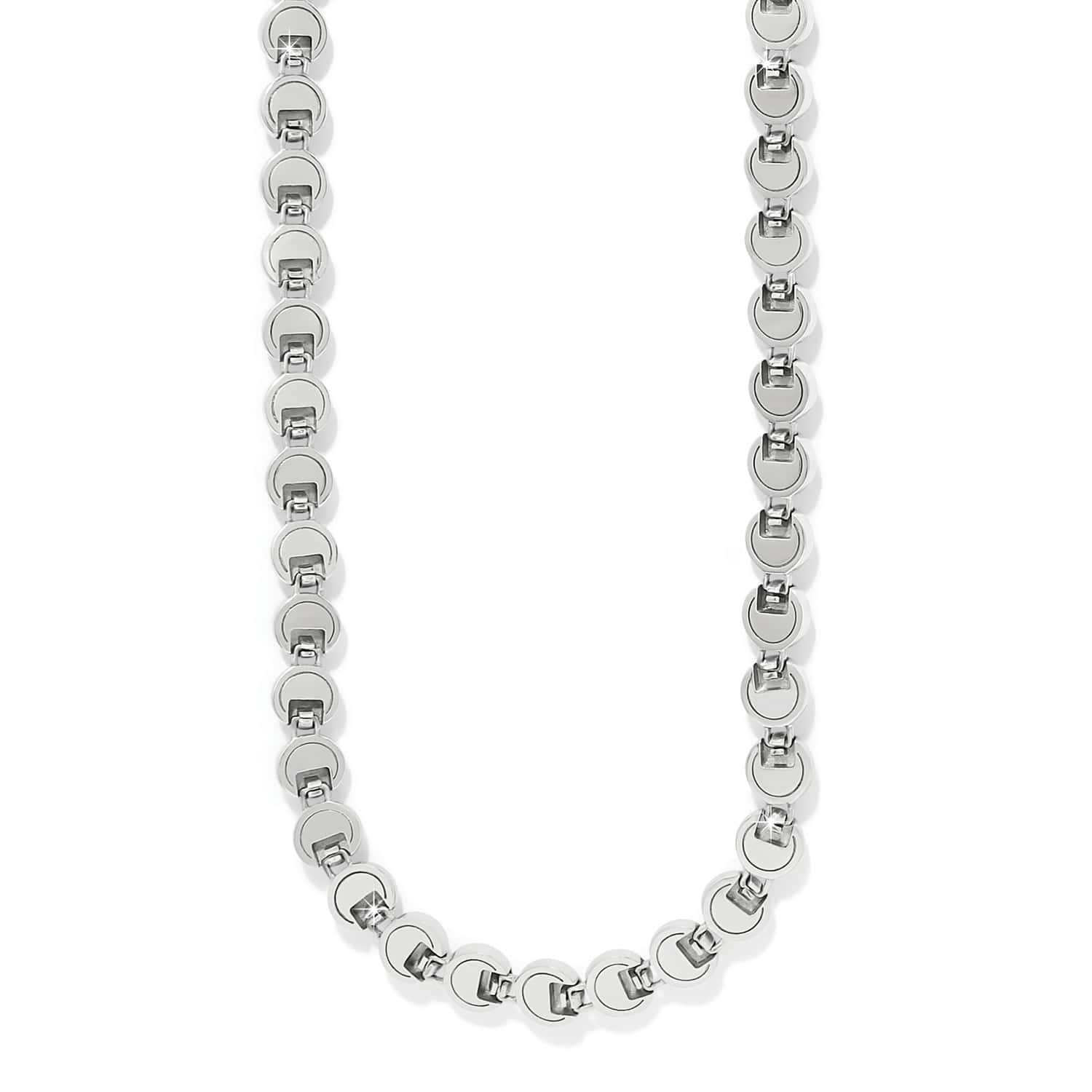 Mosaic Cerrillos Link Necklace silver-turquoise 2
