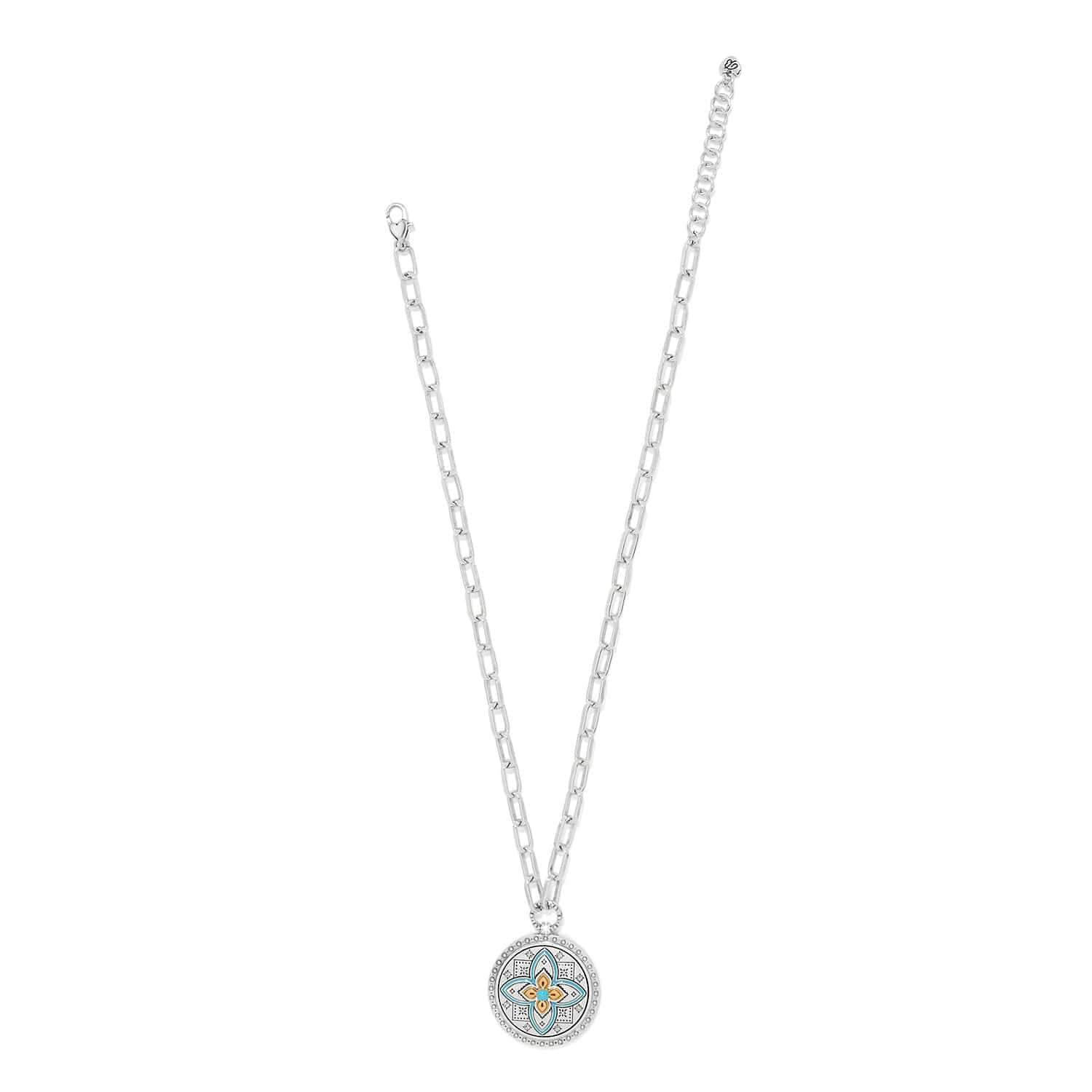 Mosaic Cerrillos Necklace silver-blue 3