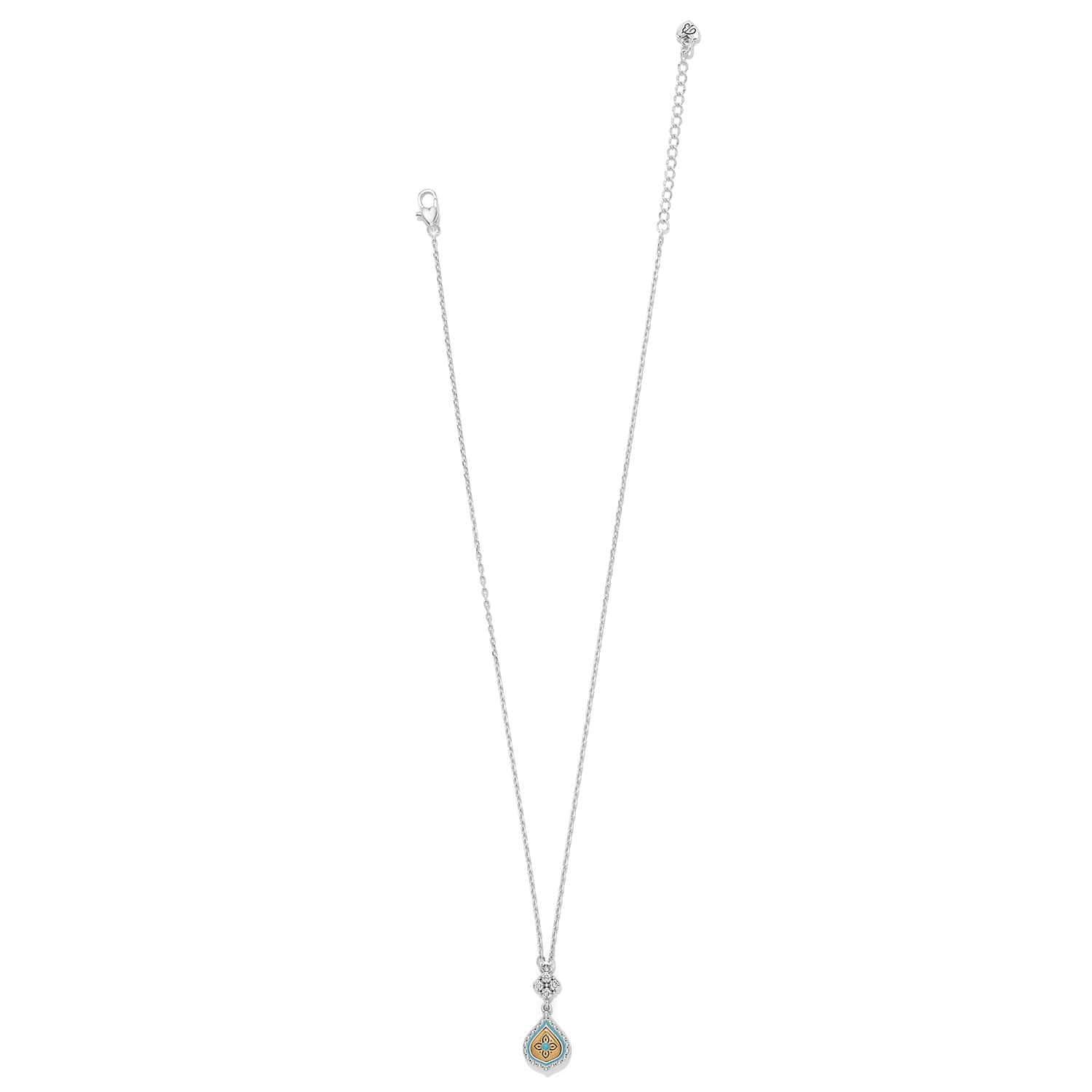 Mosaic Cerrillos Petite Teardrop Necklace silver 3