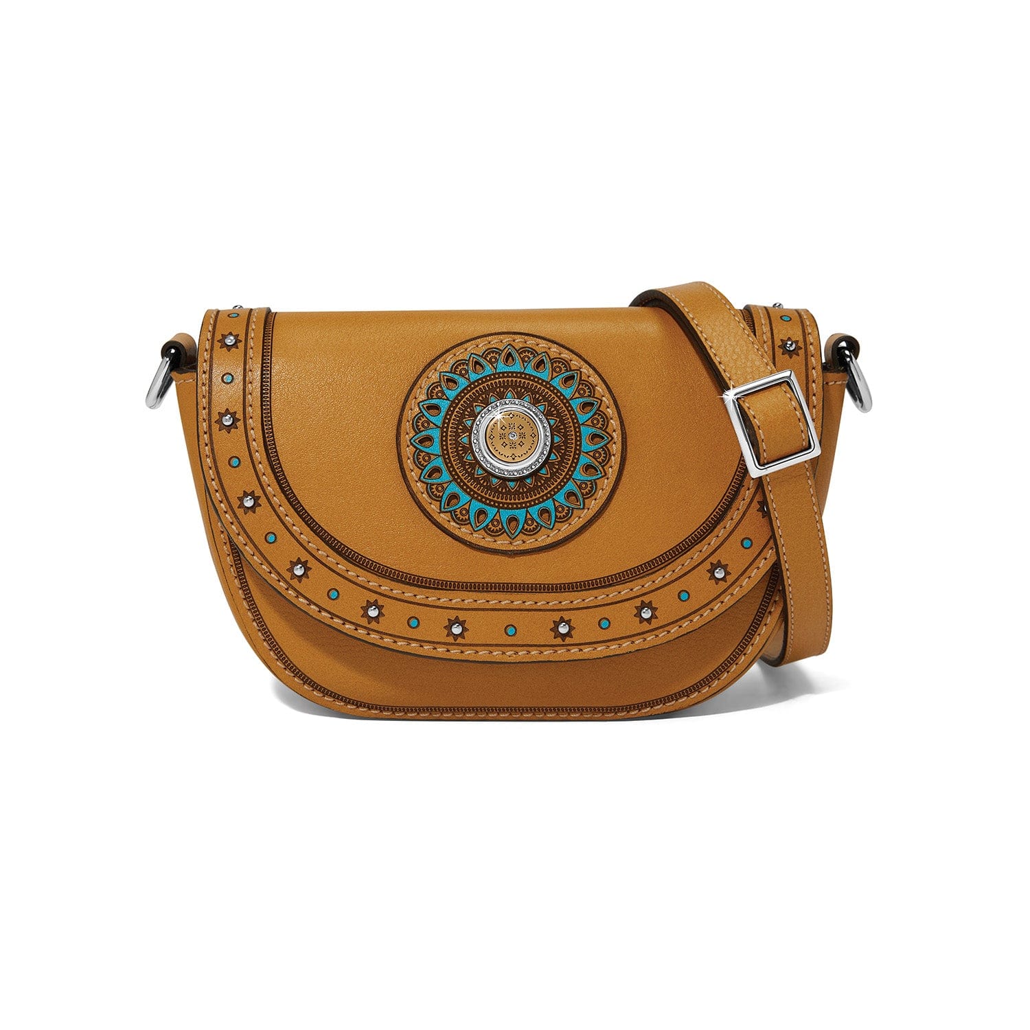 Mosaic Flap Bag camel 1