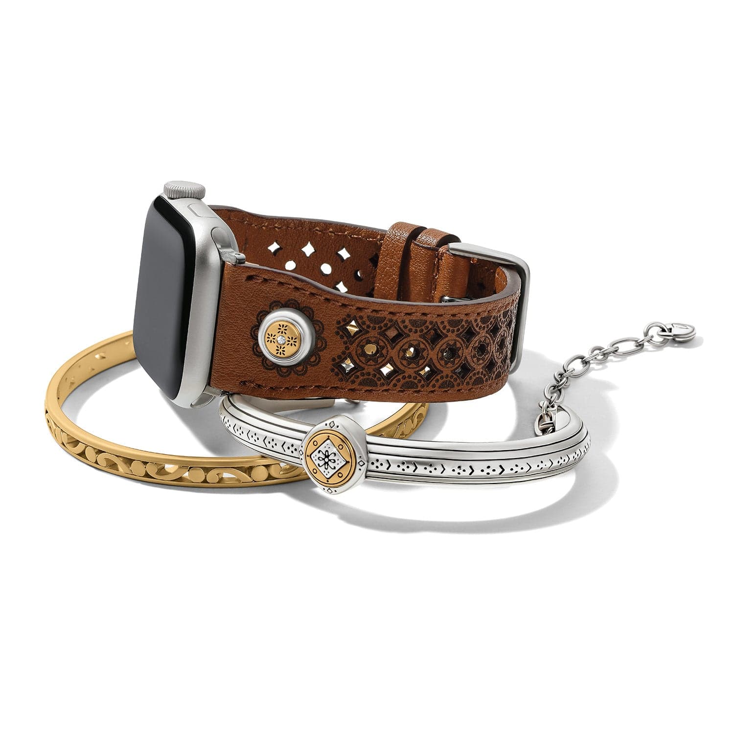 Mosaic Leather Watch Band - Brighton