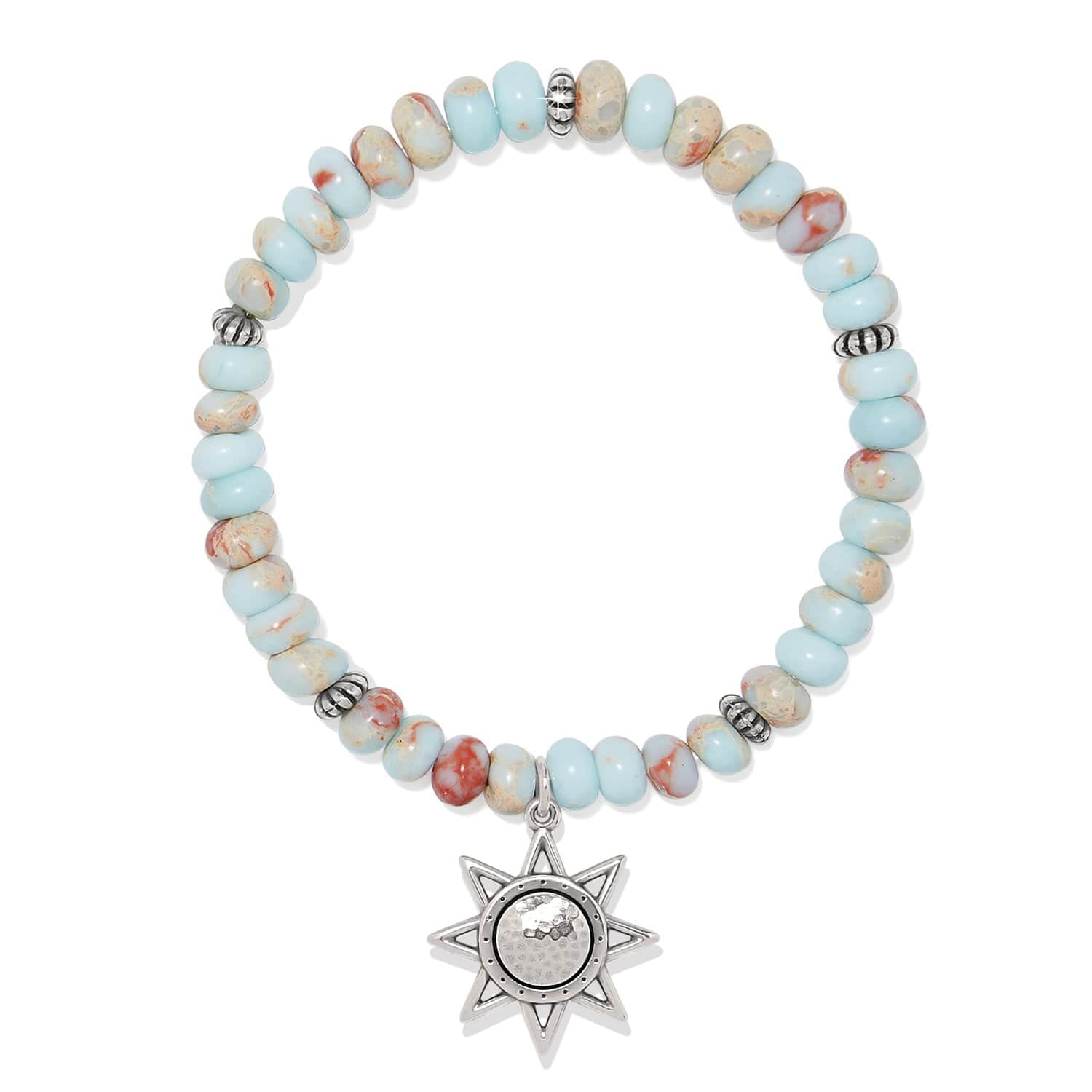 Mosaic Mojave Beam Stretch Bracelet silver-blue 1
