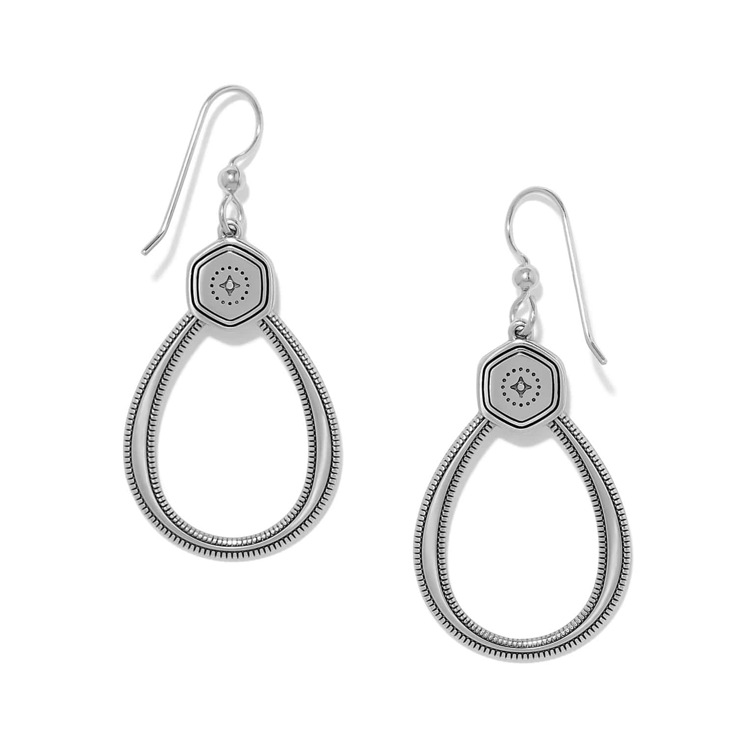 Mosaic Nova French Wire Earrings silver-gold 2