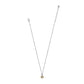 Brighton pendant necklace with two-tone star medallion, crystal accent, and silver-tone chain on a white background